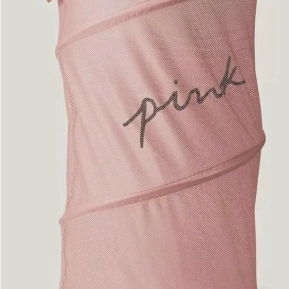 Victoria's Secret PINK Foldable Laundry pop up Hamper Pink Logo New - Picture 2 of 2